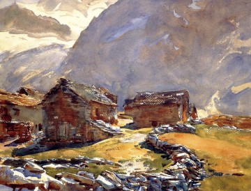 John Singer Sargent Painting - Simplon Pass Chalets paisaje John Singer Sargent
